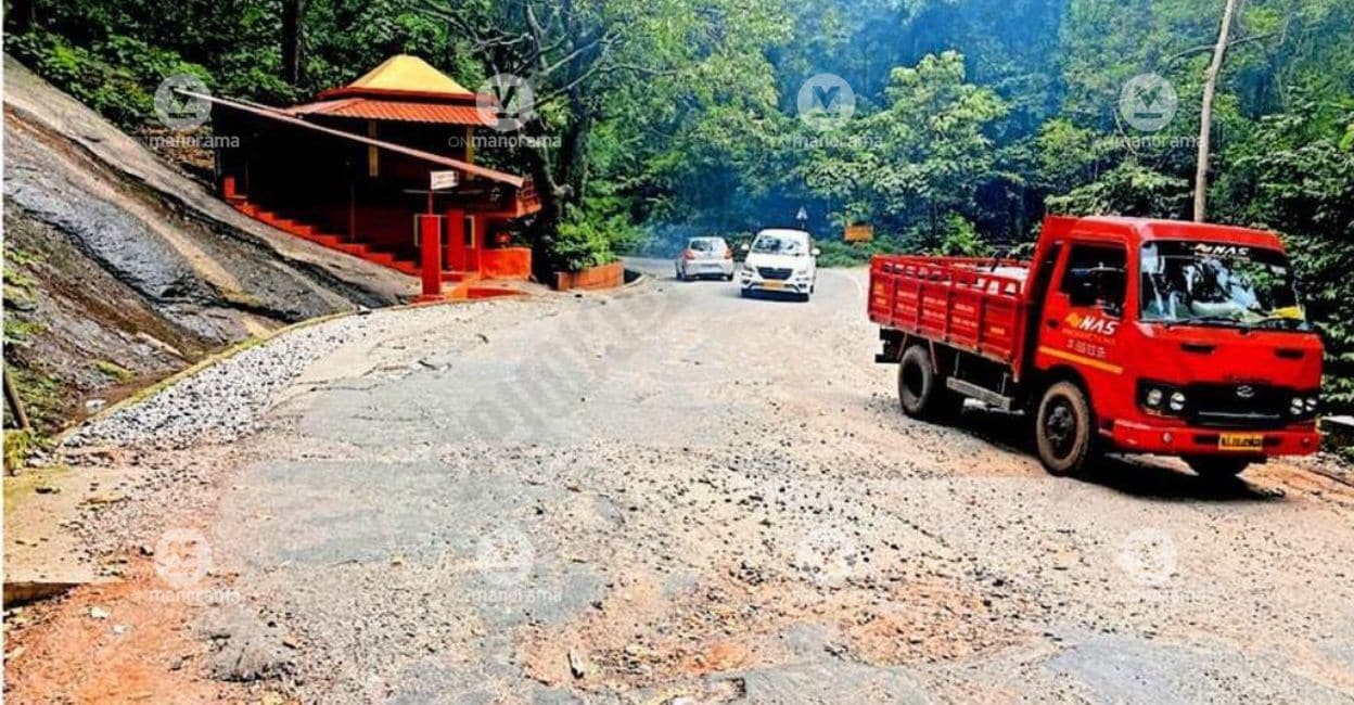 Makkoottam–Perumbadi ghat road in Kannur back in ruins months after renovation